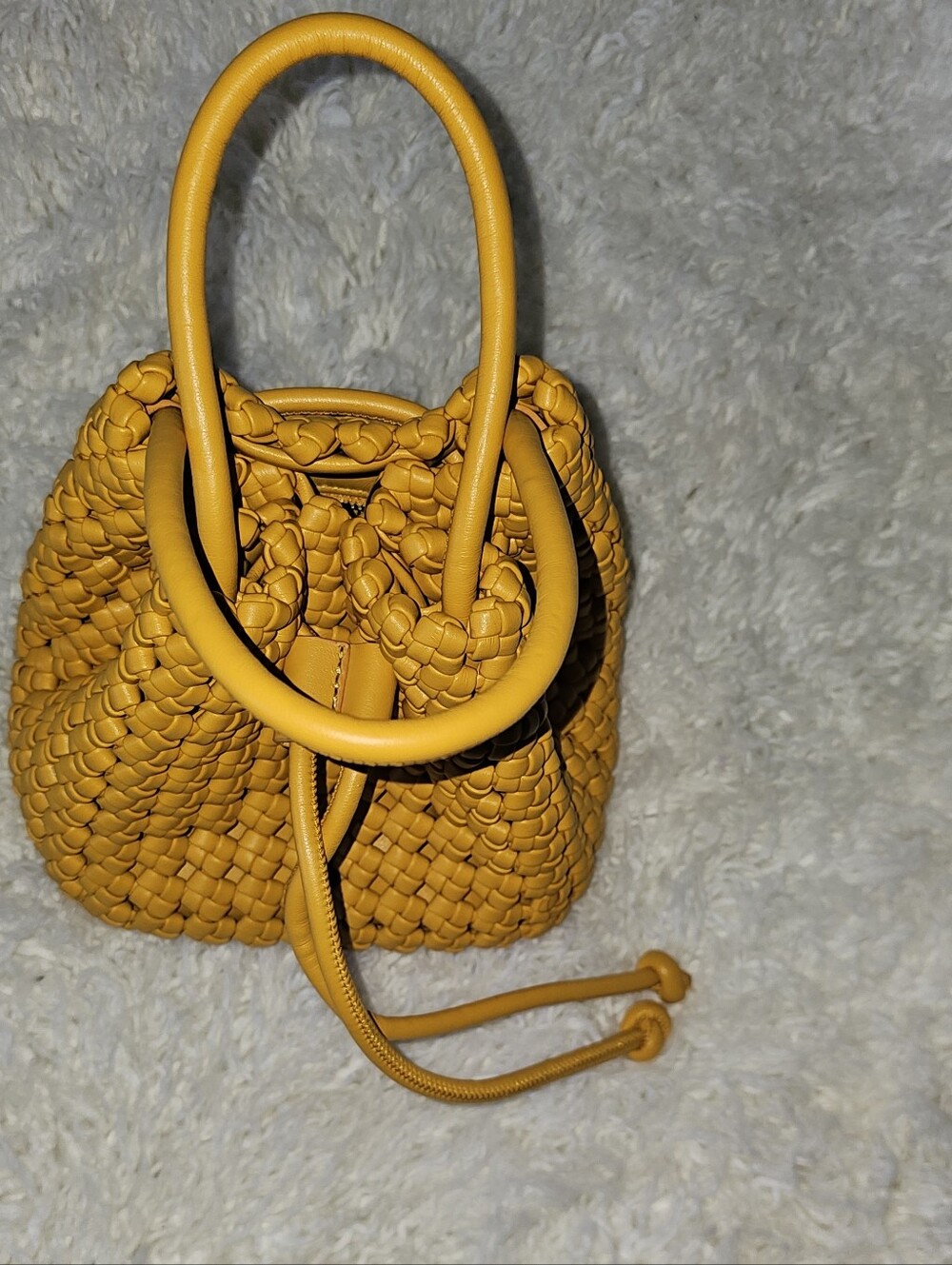 Anthropologie Knotted Mini Bucket Bag